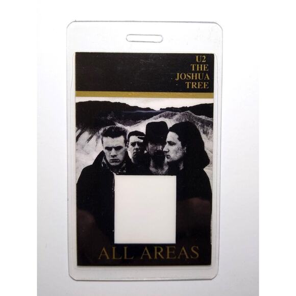 U2 The Joshua Tree Backstage Pass Original Concert Tour Rock Pop Music 1987 - Picture 1 of 2